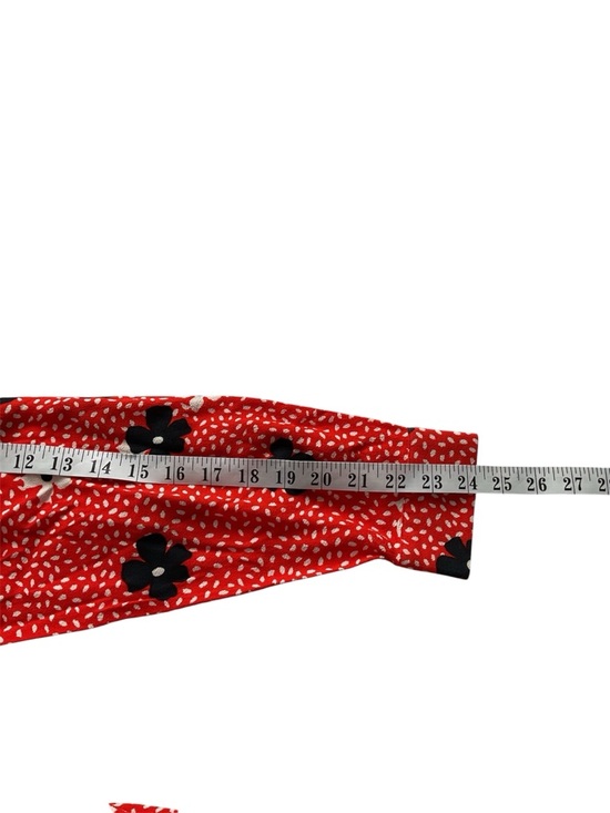 Whistles Confetti Floral Shirt Dress Red Orange Floral Long-Sleeve Midi Dress, 8 - Picture 14 of 14